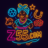 Logo Z55.com em estilo cartoon